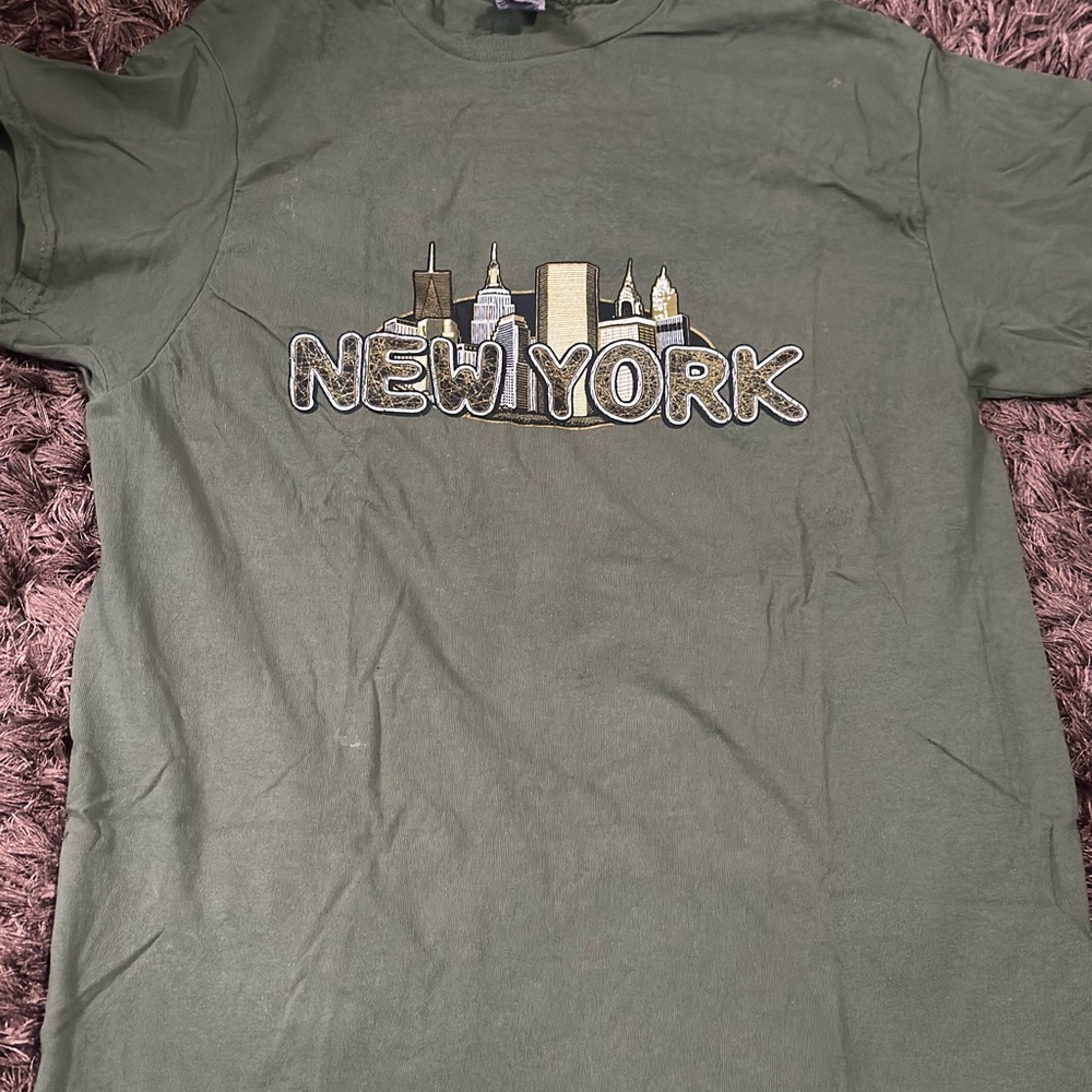 Green New York Graphic T-Shirt